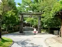 與止日女神社の鳥居
