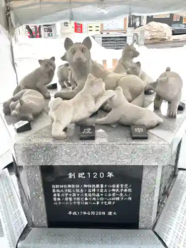 西野神社の{uncategorized: "未分類", other: "その他", undefined: "問題あり", building: "その他建物", grave: "お墓", sacred_gate: "鳥居", guardian: "狛犬", statue: "像", buddha: "仏像", history: "歴史", nature: "自然", garden: "庭園", animal: "動物", pagoda: "塔", temizu: "手水舎", mountain_gate: "山門・神門", sanctuary: "本殿・本堂", subordinate: "末社・摂社", art: "芸術", scenery: "景色", jizo: "地蔵", ema: "絵馬", goshuin: "御朱印", omikuji: "おみくじ", items: "授与品その他", amulet: "お守り", goshuincho: "御朱印帳", eats: "食事", festival: "お祭り", votive_dance: "神楽", shichigosan: "七五三参", wedding: "結婚式", experience: "体験その他", initially: "初詣", around: "周辺", anti_infection: "感染症対策"}