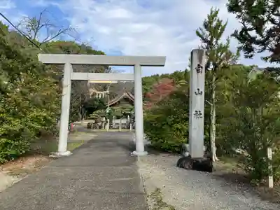 白山神社(木曽川町黒田)の鳥居