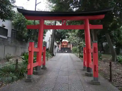 自由が丘熊野神社の鳥居