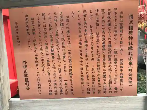 講武稲荷神社の歴史