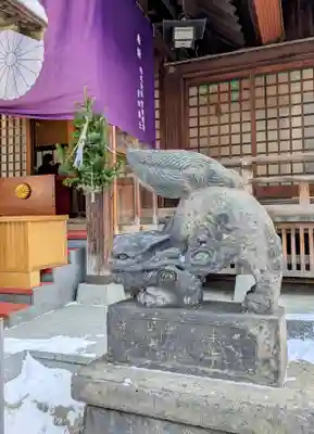 北海道神宮頓宮の狛犬