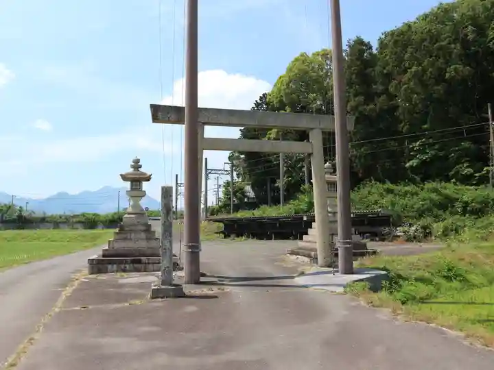 下笠田八幡神社の鳥居