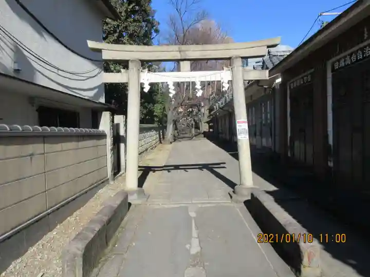 田端八幡神社の鳥居