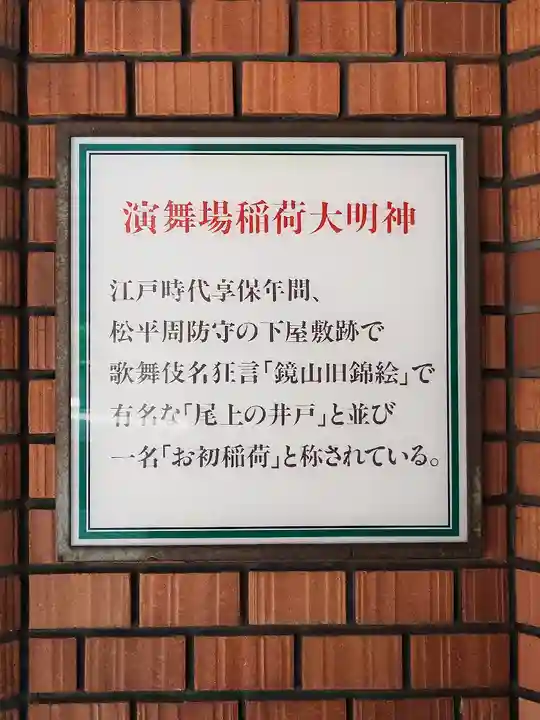 演舞場稲荷大明神(東京都)