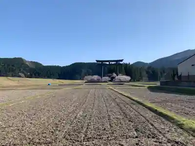 熊野本宮大社産田社の景色