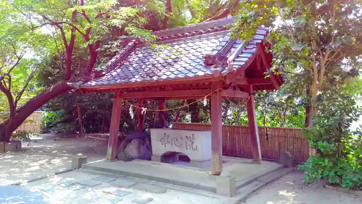 白山媛神社(上条白山媛神社)の手水舎