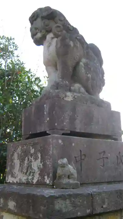 鏡日吉神社の狛犬
