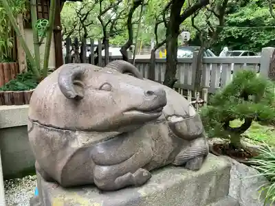 牛天神北野神社の狛犬