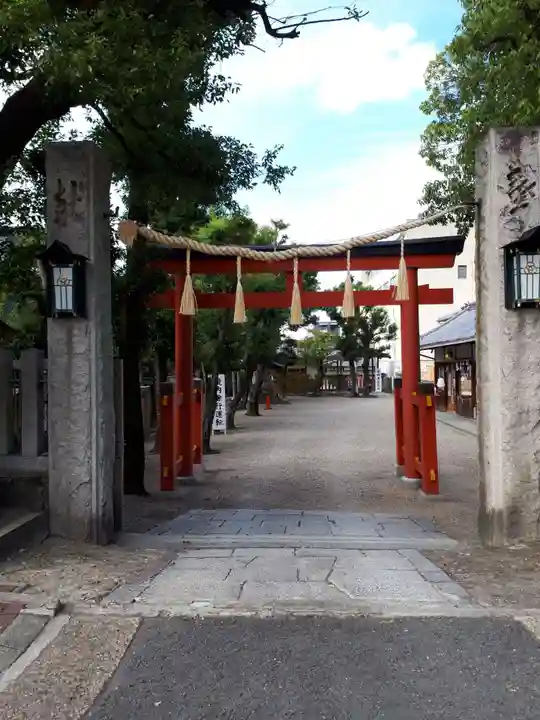 率川神社(大神神社摂社)の鳥居