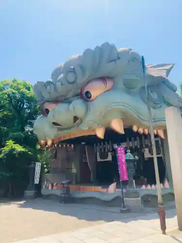 難波八阪神社の狛犬