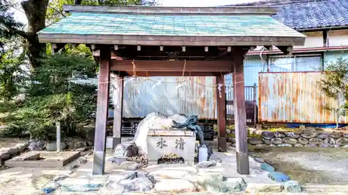 神明社（井出神明社）の手水舎