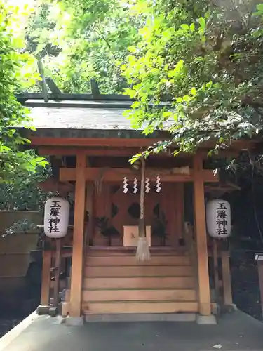 玉簾神社の本殿・本堂