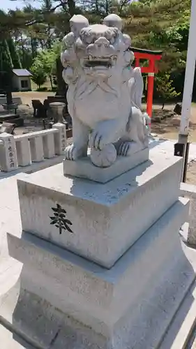 厚真神社の狛犬