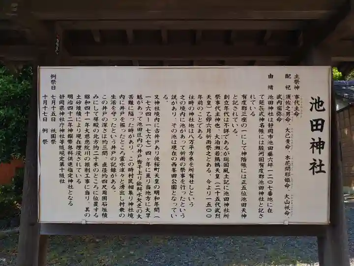 池田神社の歴史