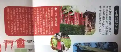 正一位小市郎稲荷神社古跡（跡地）の歴史