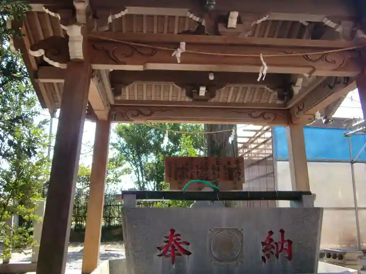 多田朝日森稲荷神社の手水舎