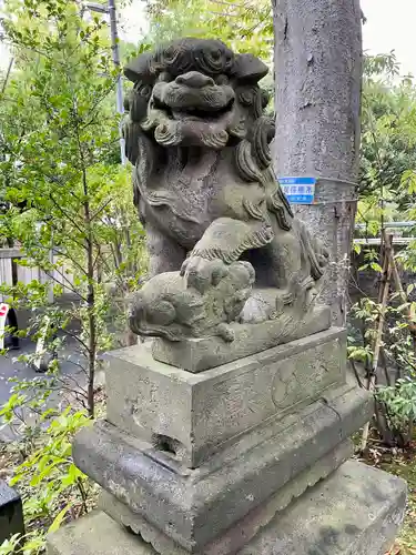 溝口神社の狛犬