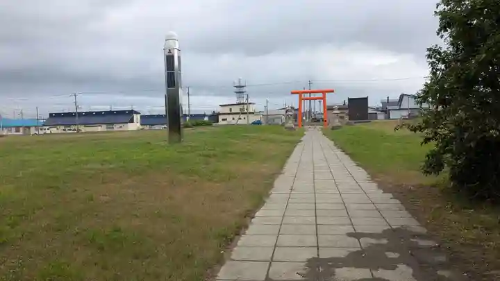 天塩厳島神社の景色