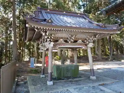 身延山奥之院思親閣の手水舎