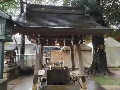 太子堂八幡神社の手水舎