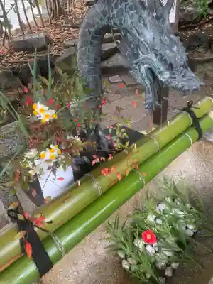 蝮ヶ池八幡宮の手水舎