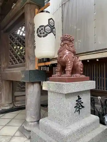 櫛田神社の狛犬