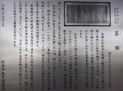 本宿天神社の歴史