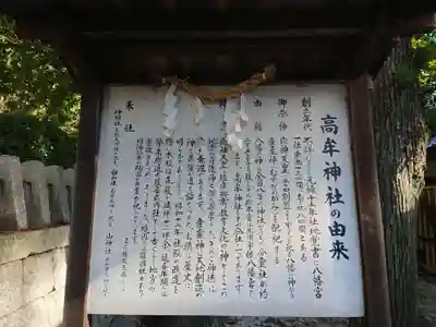 高牟神社(高針)の歴史