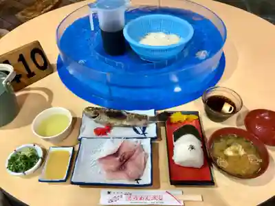 川上神社の食事