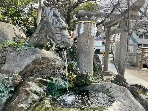 松戸神社の手水舎