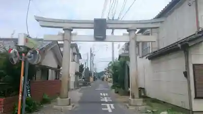 朝日森天満宮の鳥居