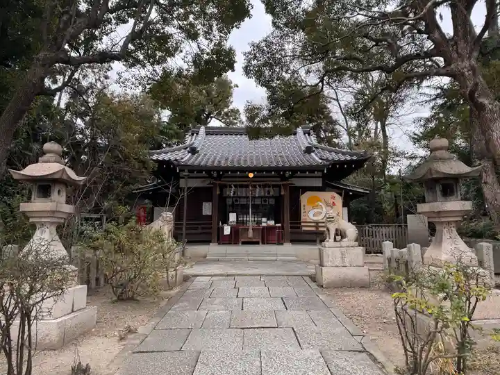 安居神社の本殿・本堂