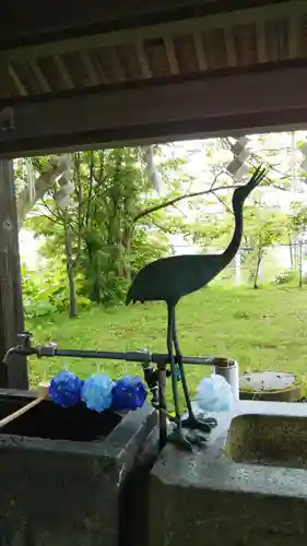 釧路一之宮 厳島神社の手水舎