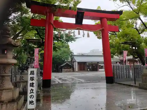 開口神社の鳥居