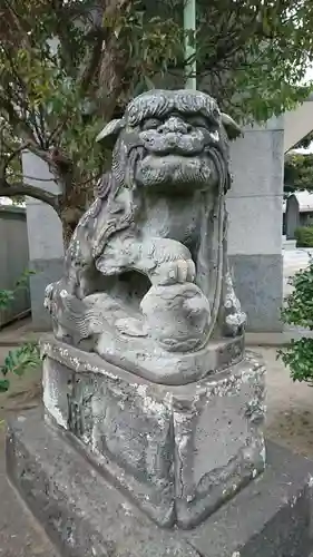 上一色天祖神社の狛犬