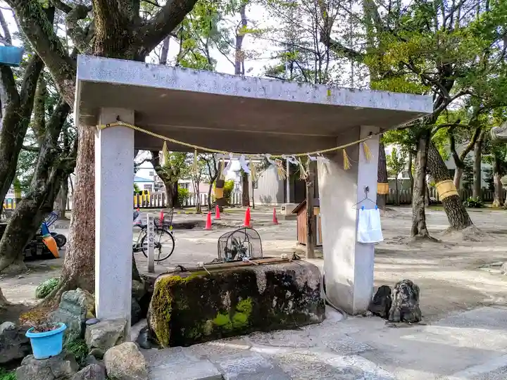神明社(稲葉地神明社)の手水舎