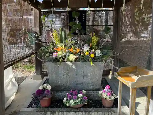 國魂神社の手水