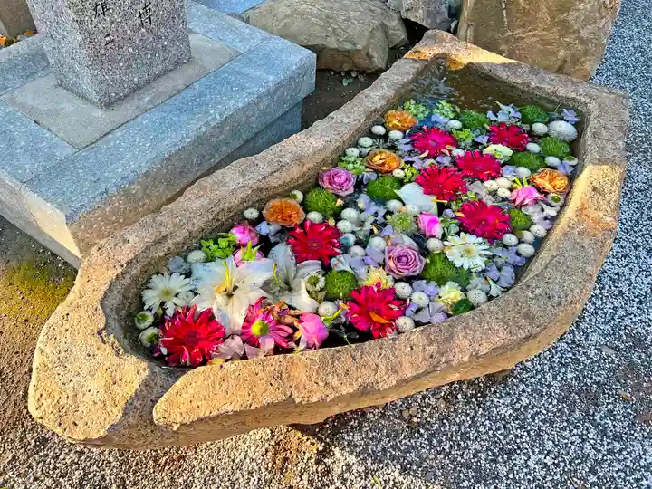 甲宗八幡宮の手水舎