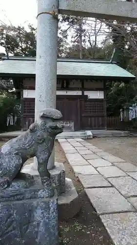 白旗神社(西御門)の狛犬