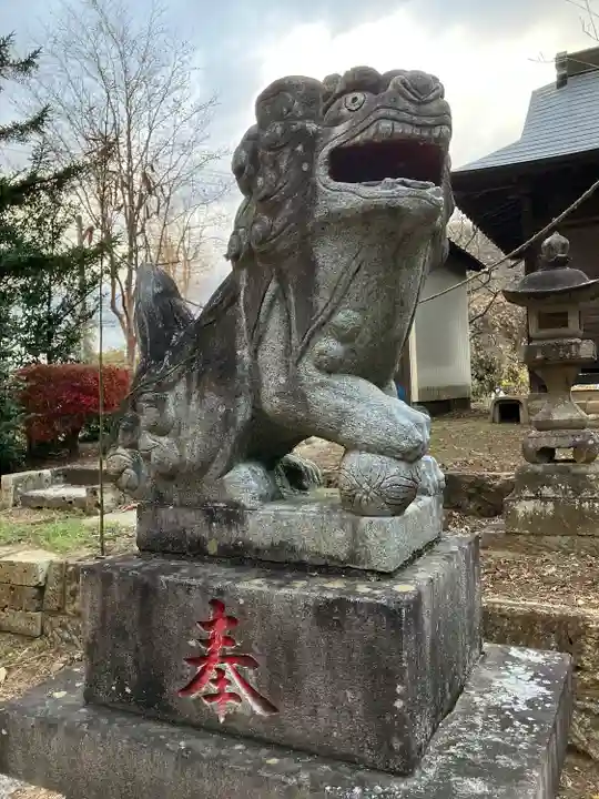 東明神社の狛犬