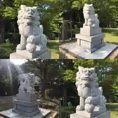 上手稲神社の狛犬