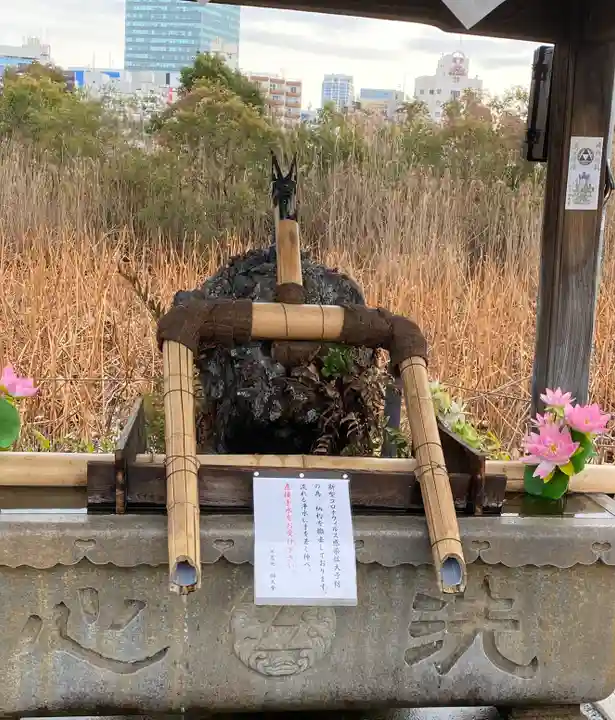 寛永寺不忍池弁天堂の手水舎