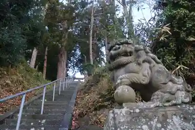 阿久津「田村神社」(郡山市阿久津町)旧社名:伊豆箱根三嶋三社の狛犬