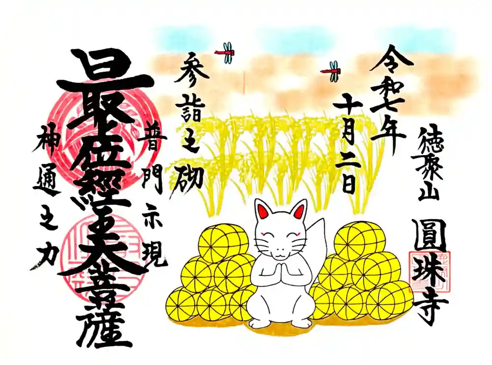 圓珠寺の御朱印