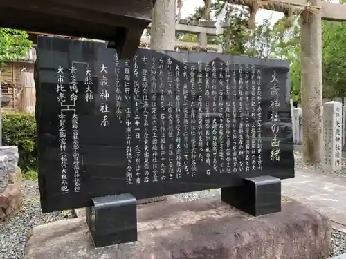 大歳神社の歴史