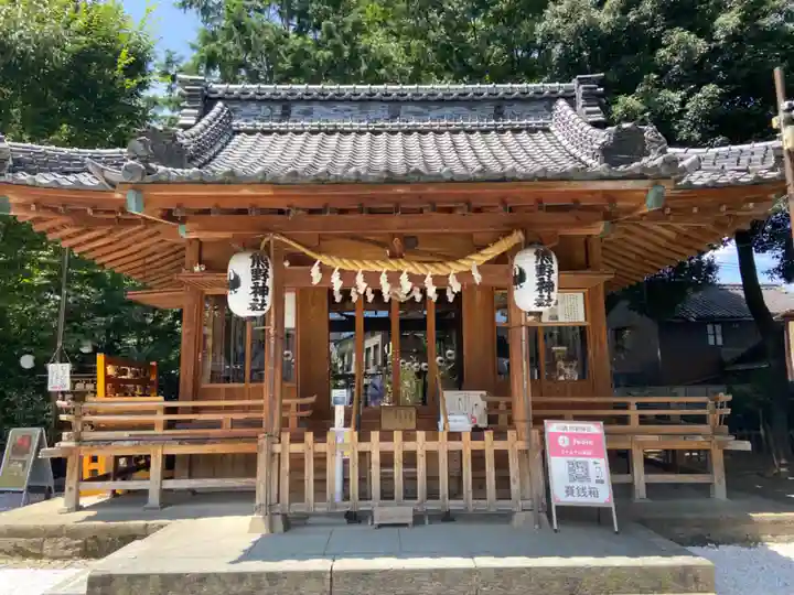 川越熊野神社の本殿・本堂