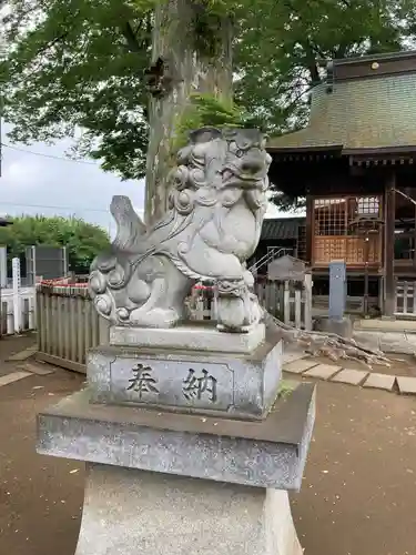 守谷総鎮守 八坂神社の狛犬