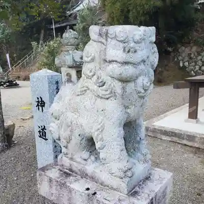 檜尾神社の狛犬
