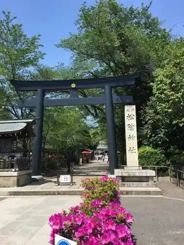 松陰神社の鳥居